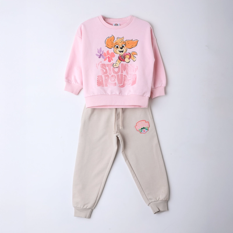 CONJUNTO BUZO NIÑA PAW PATROL SKYE ROSADO - 1