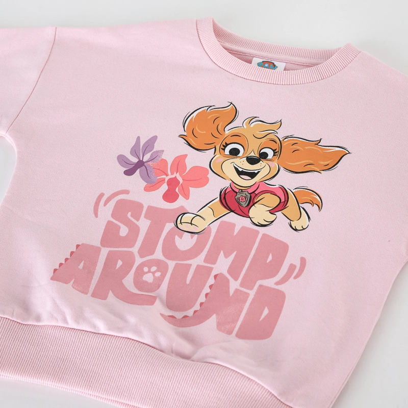 CONJUNTO BUZO NIÑA PAW PATROL SKYE ROSADO - 3