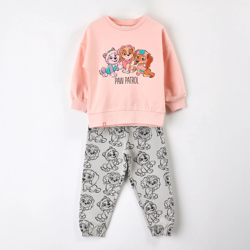 CONJUNTO BUZO NIÑA PAW PATROL PERSONAJES ROSADO - 2
