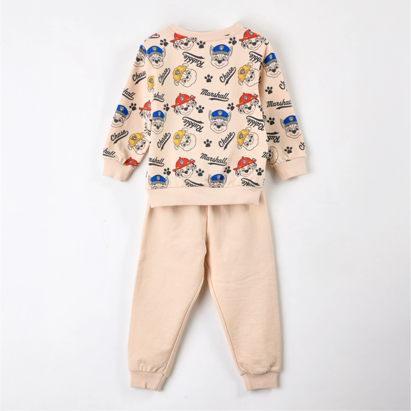 CONJUNTO BUZO NIÑO PAW PATROL FULL PRINT BEIGE - 2