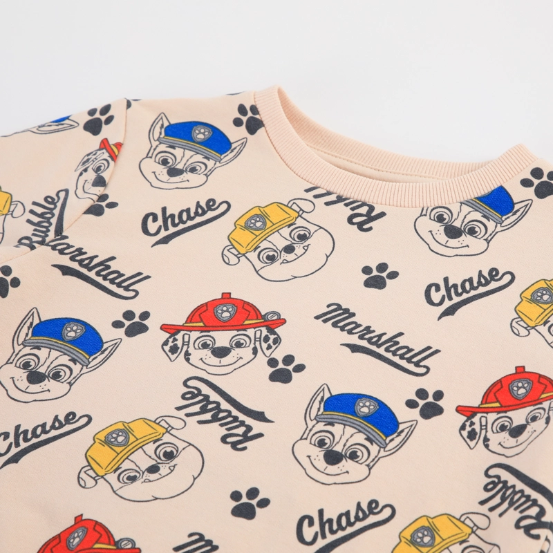 CONJUNTO BUZO NIÑO PAW PATROL FULL PRINT BEIGE - 3