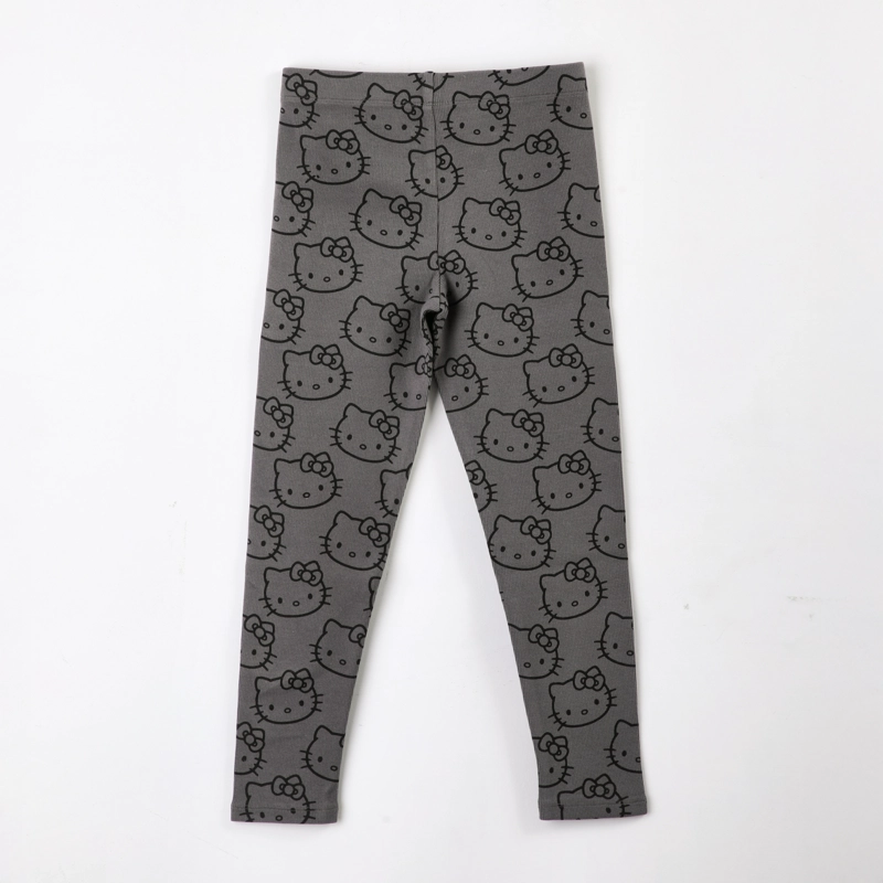 CALZA NIÑA HELLO KITTY RIB GRIS - 2