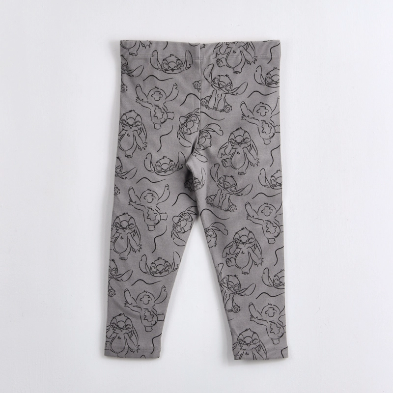 CALZA NIÑA STITCH DISNEY RIB GRIS - 2