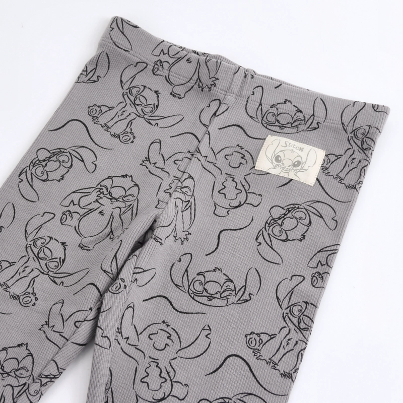 CALZA NIÑA STITCH DISNEY RIB GRIS - 3
