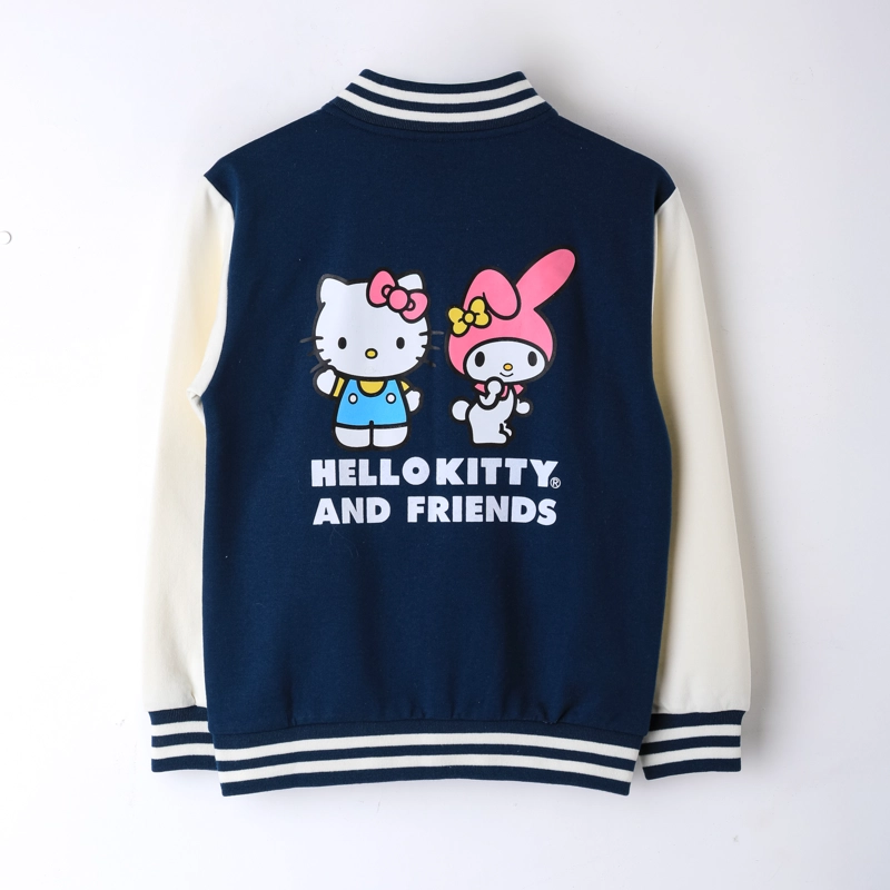 CHAQUETA BOMBER COLLEGE NIÑA HELLO KITTY BACK PRINT AZUL - 2