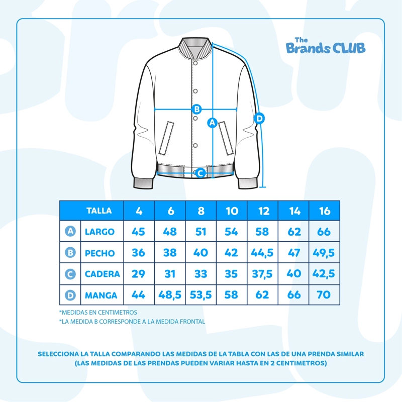 CHAQUETA BOMBER COLLEGE NIÑA HELLO KITTY BACK PRINT AZUL - 5