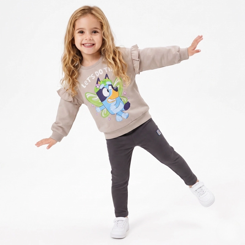 CONJUNTO NIÑA BLUEY HADA BEIGE - 1