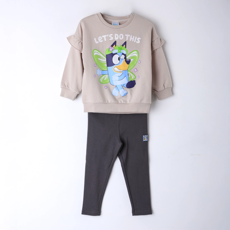 CONJUNTO NIÑA BLUEY HADA BEIGE - 2