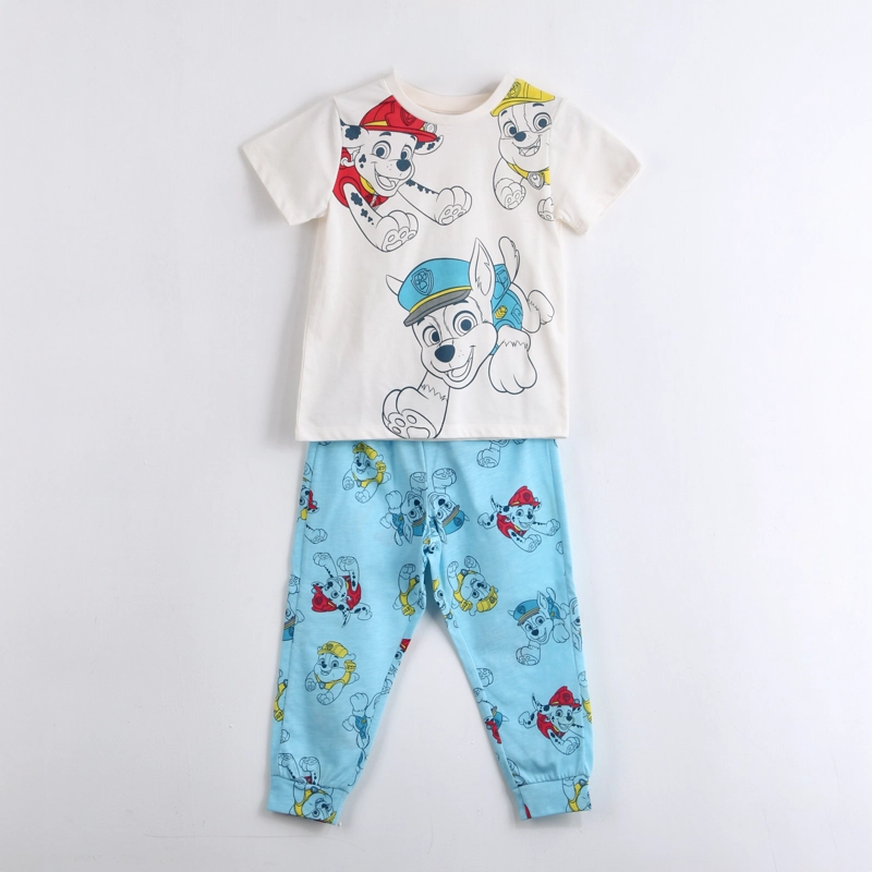 PIJAMA MANGA CORTA NIÑO PAW PATROL FULL PRINT BLANCO - 1