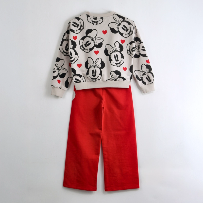 CONJUNTO BUZO NIÑA MINNIE DISNEY FULL PRINT BEIGE - 2