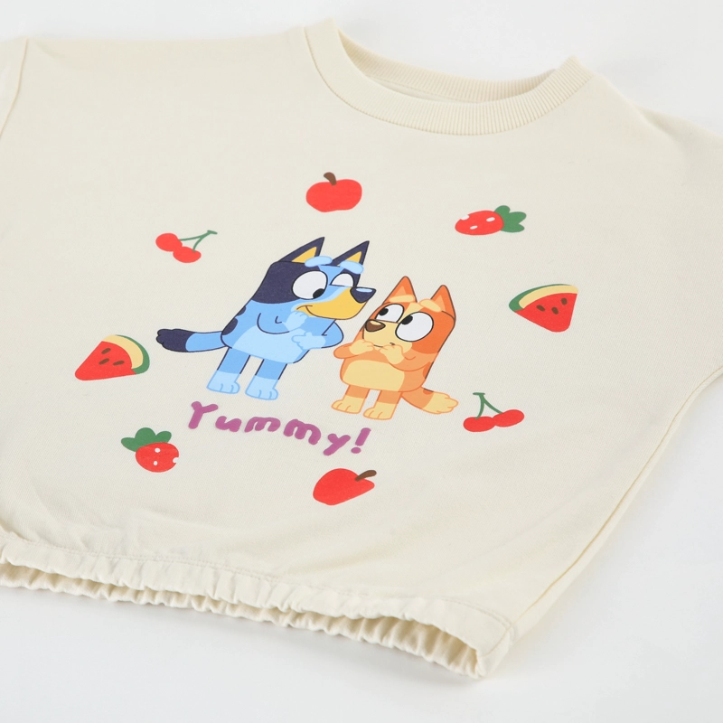 CONJUNTO BUZO NIÑA BLUEY FRUTILLAS BLANCO - 3