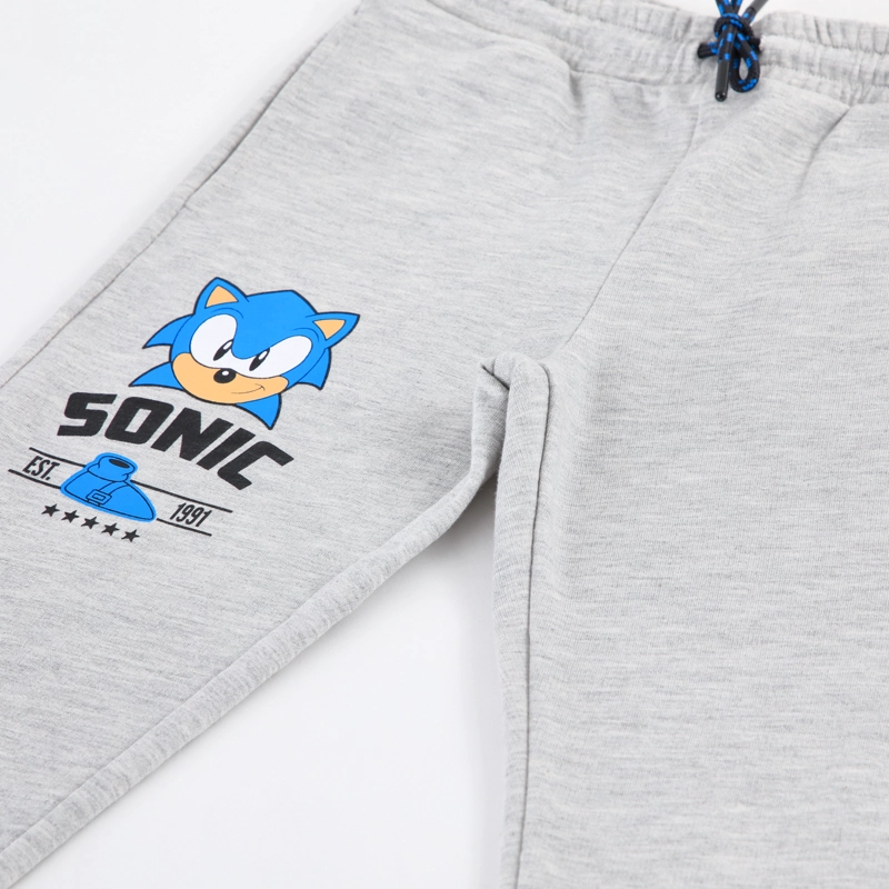 CONJUNTO BUZO NIÑO FULL PRINT GRIS SONIC - 4