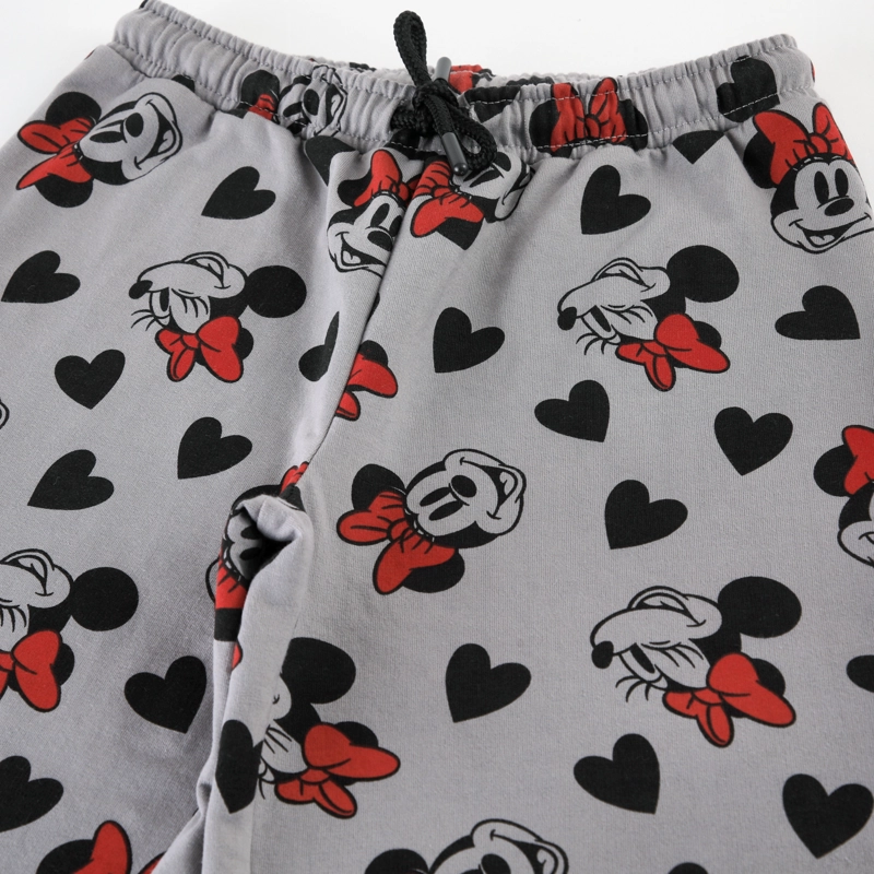 PANTALON DE BUZO NIÑA MINNIE DISNEY PALAZZO FULL PRINT GRIS - 3