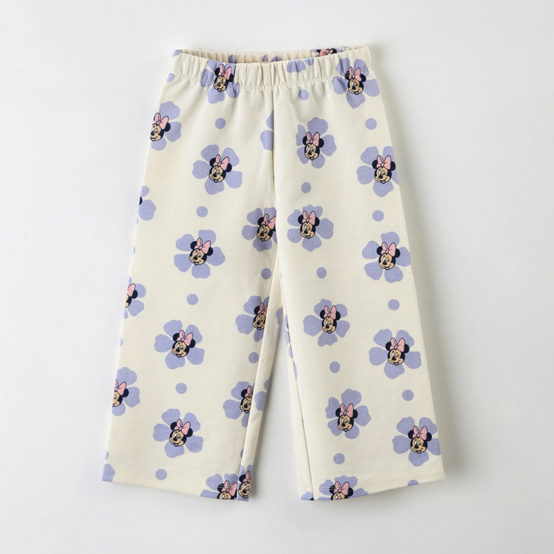 PANTALON DE BUZO NIÑA MINNIE DISNEY FULL PRINT BEIGE - 2