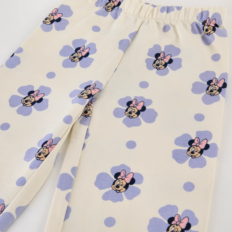 PANTALON DE BUZO NIÑA MINNIE DISNEY FULL PRINT BEIGE - 3