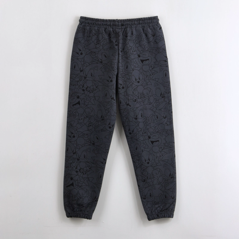 PANTALON DE BUZO NIÑO FULL PRINT NEGRO SONIC - 2