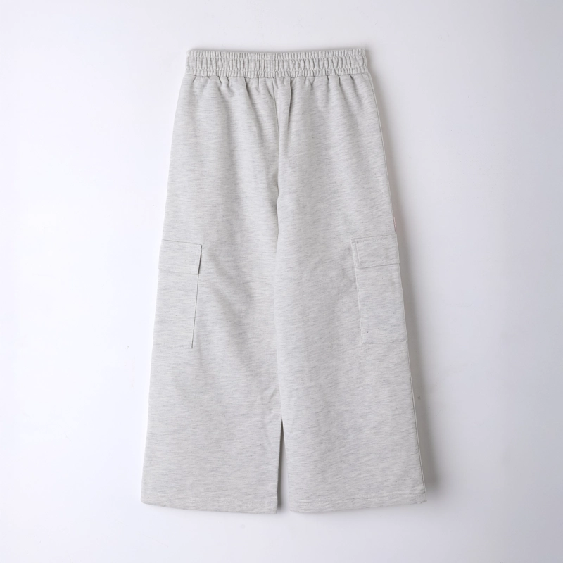 PANTALON DE BUZO NIÑA HELLO KITTY CARGO GRIS - 2