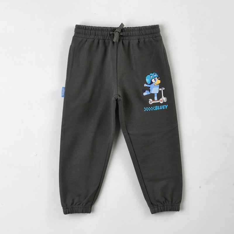 PANTALON DE BUZO NIÑO ESTAMPADO GRIS BLUEY - 1
