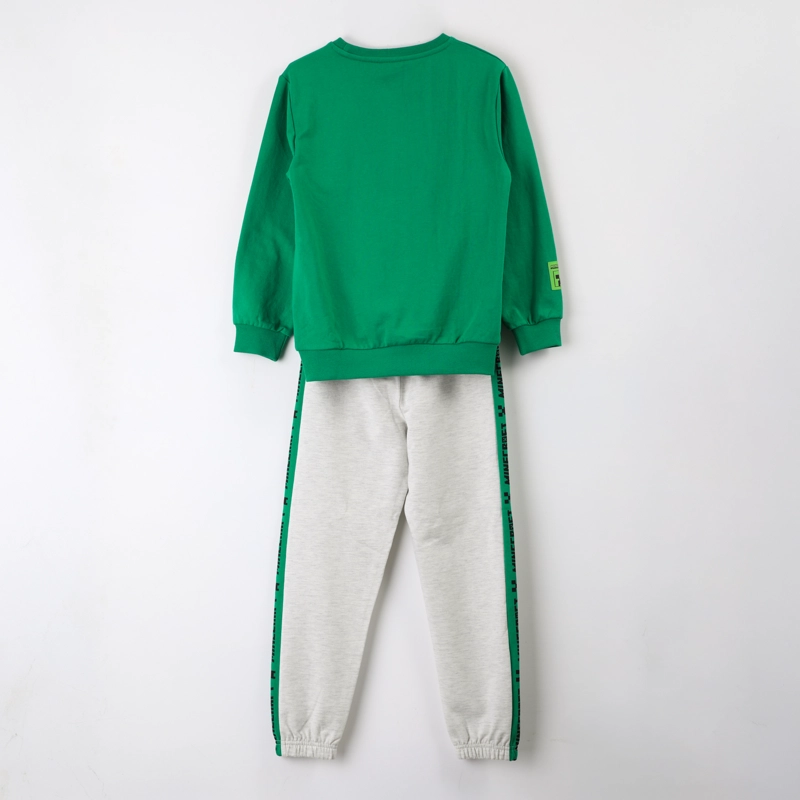 CONJUNTO BUZO NIÑO MINECRAFT MINERS VERDE - 2