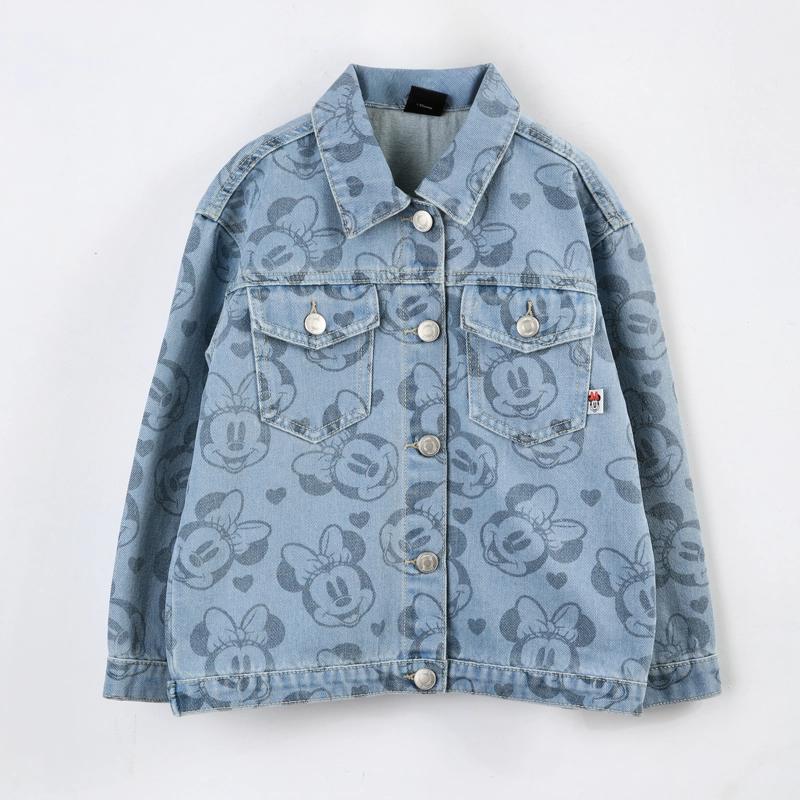CHAQUETA NIÑA MINNIE DISNEY MEZCLILLA FULL PRINT AZUL - 1