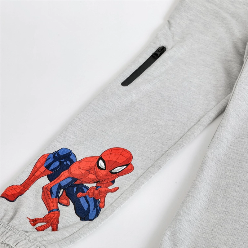 PANTALON DE BUZO NIÑO SPIDERMAN MARVEL GRIS - 5