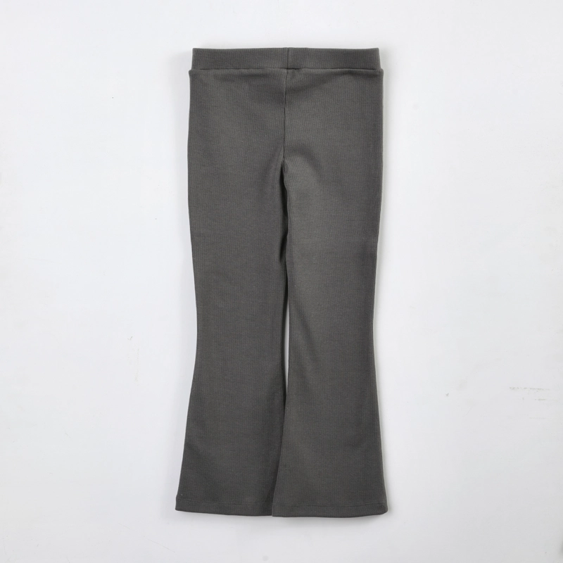 CALZA NIÑA BARBIE FLARE RIBBED GRIS - 2