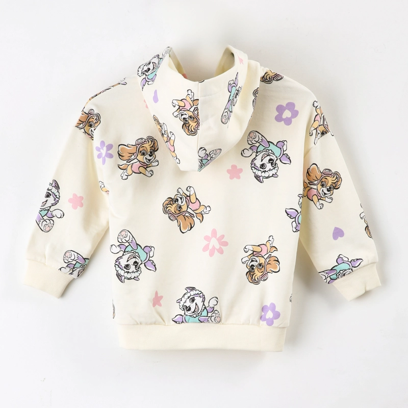 POLERON ABIERTO NIÑA PAW PATROL FULL PRINT BLANCO - 2