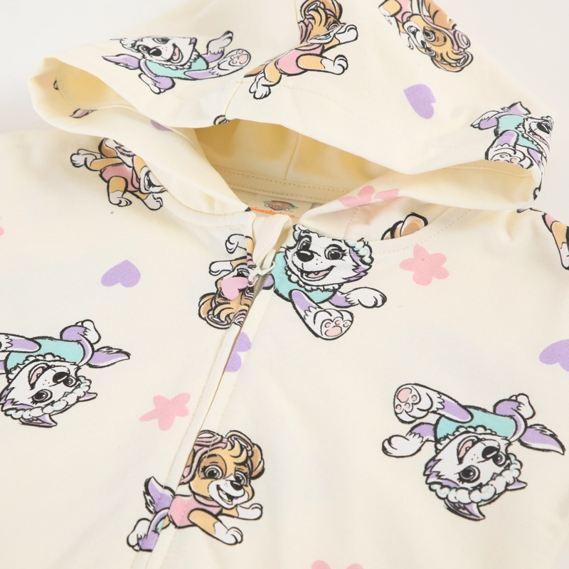 POLERON ABIERTO NIÑA PAW PATROL FULL PRINT BLANCO - 3