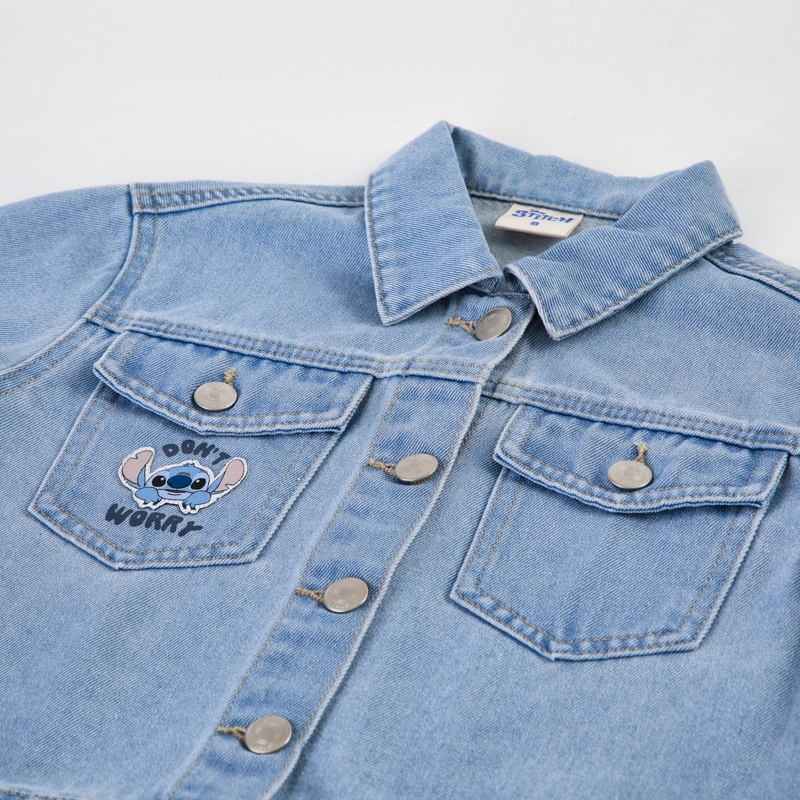 CHAQUETA NIÑA LILO & STITCH DISNEY DENIM AZUL - 3