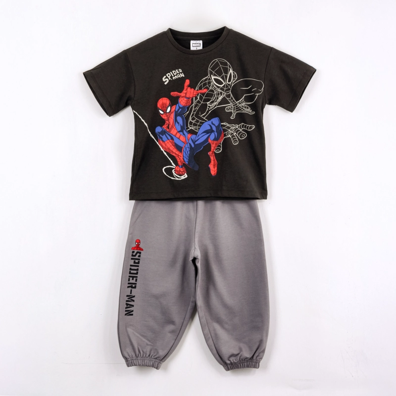 CONJUNTO NIÑO SPIDERMAN MARVEL GRIS - 2
