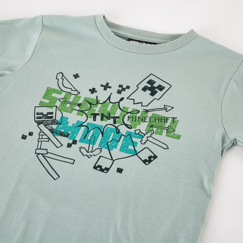 CONJUNTO NIÑO MINECRAFT CARGO VERDE - 3