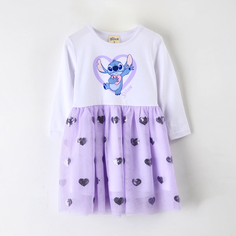 VESTIDO TUL NIÑA LILO & STITCH DISNEY LILA - 1