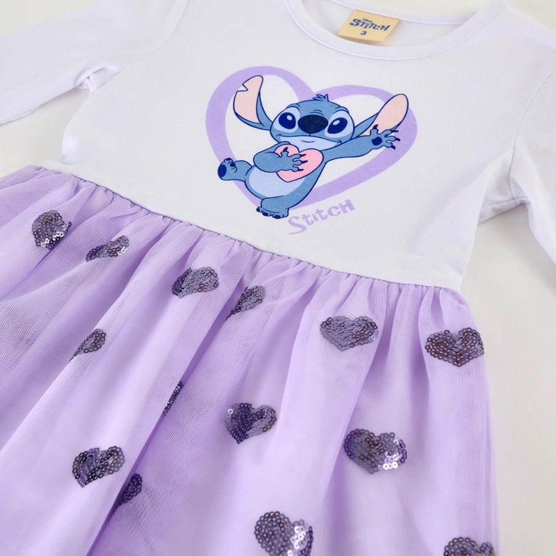 VESTIDO TUL NIÑA LILO & STITCH DISNEY LILA - 3