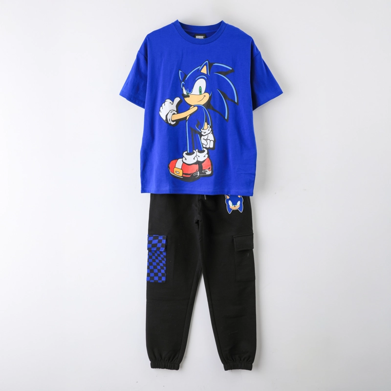 CONJUNTO NIÑO SONIC PERSONAJE GRANDE AZUL - 1