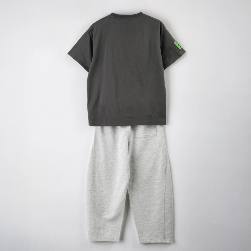 CONJUNTO NIÑO MINECRAFT CREEPER GRIS - 2