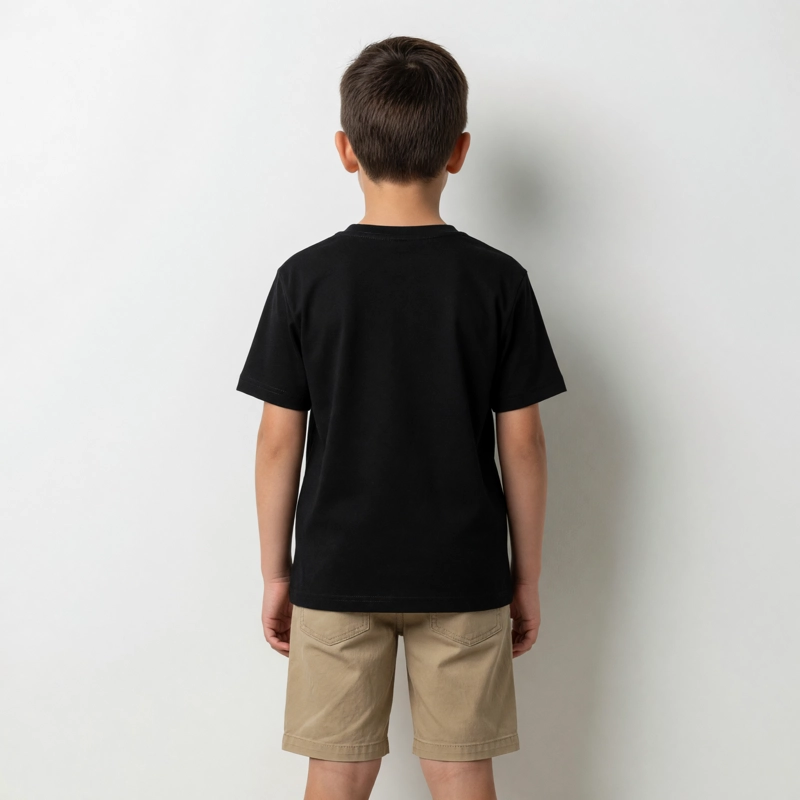 POLERA MANGA CORTA NIÑO MINECRAFT FLUOR NEGRO - 2