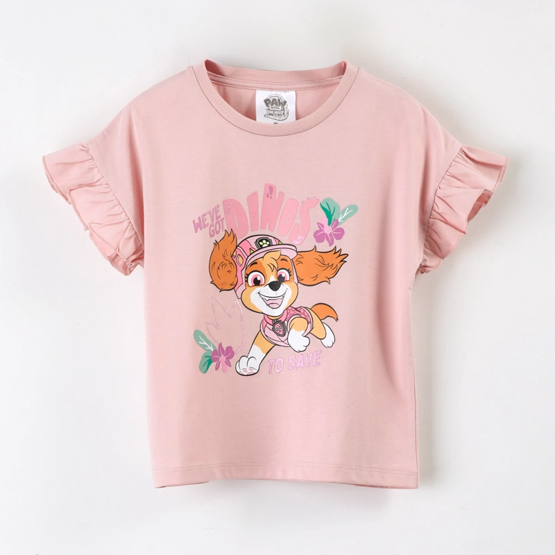 POLERA MANGA CORTA NIÑA PAW PATROL SKYE ROSADO - 1