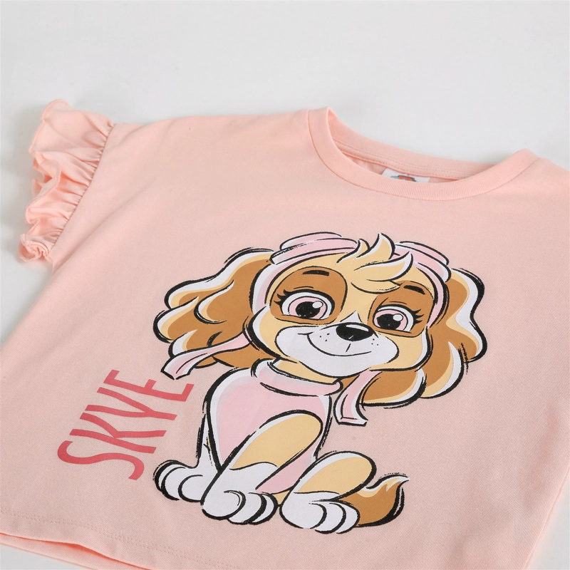 POLERA MANGA CORTA NIÑA PAW PATROL VUELOS NARANJO - 3