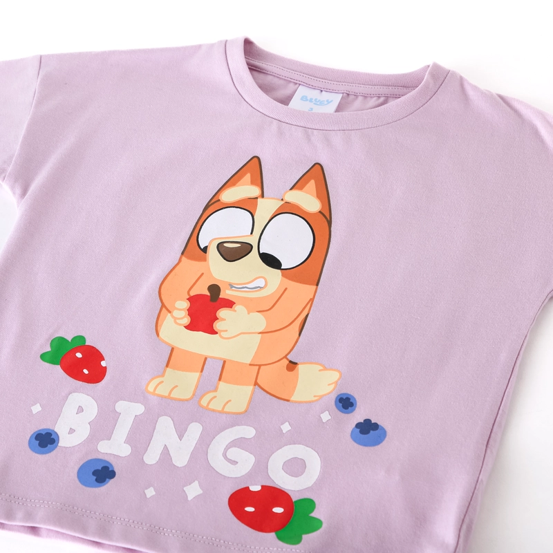 POLERA MANGA CORTA NIÑA BINGO & BLUEY MORADO - 3