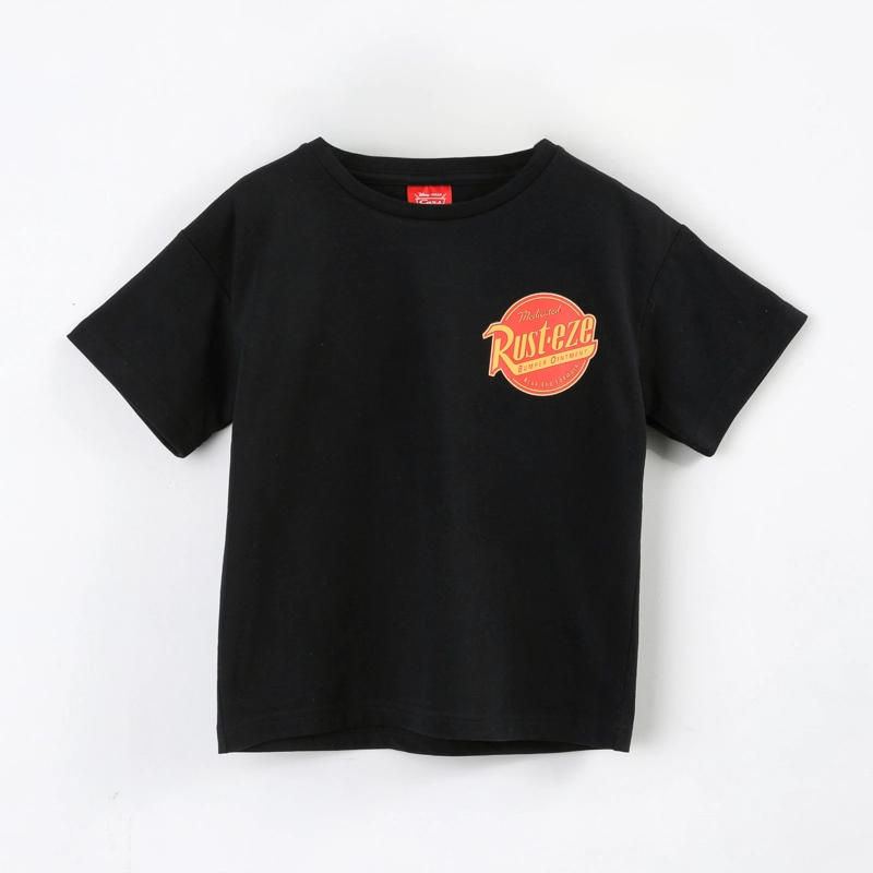 POLERA MANGA CORTA NIÑO CARS DISNEY LOGO RUST-EZE NEGRO - 1
