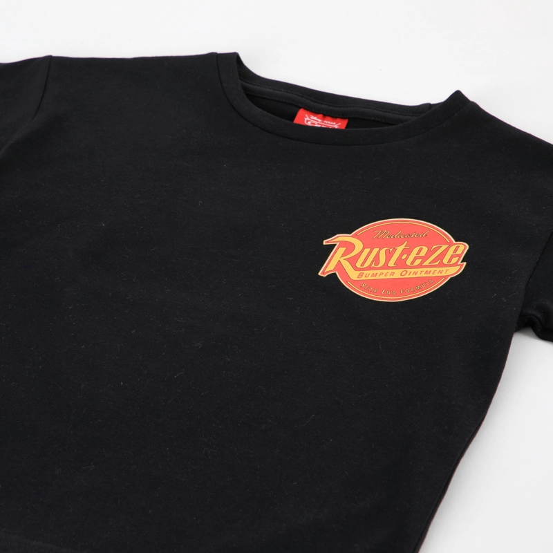 POLERA MANGA CORTA NIÑO CARS DISNEY LOGO RUST-EZE NEGRO - 3