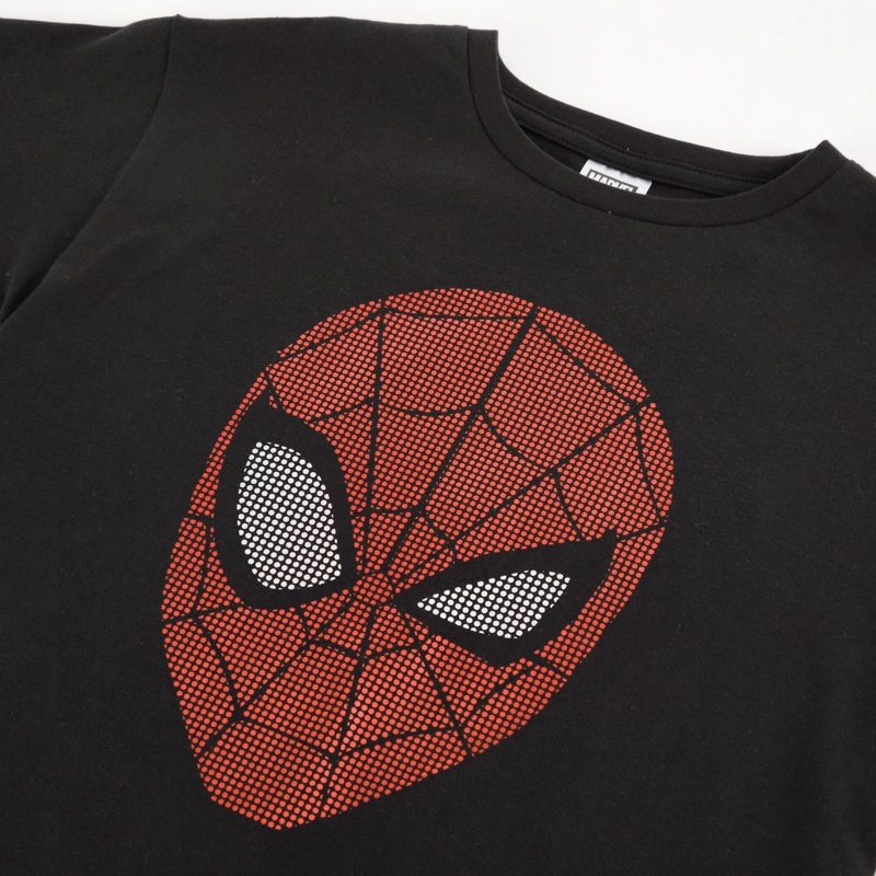 POLERA MANGA CORTA NIÑO SPIDERMAN MARVEL CARA NEGRO - 3