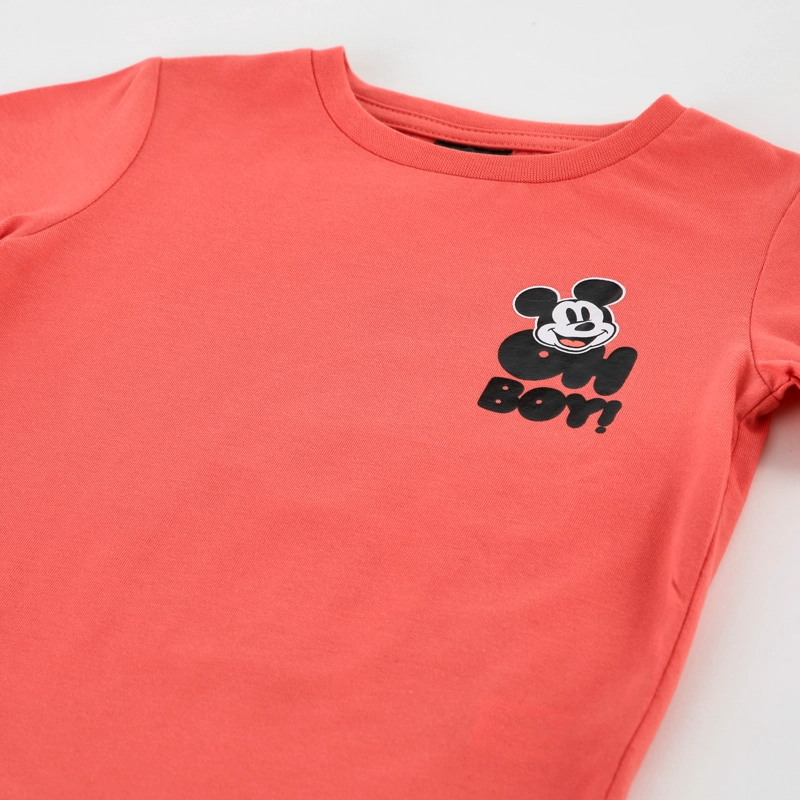 POLERA MANGA CORTA NIÑO MICKEY DISNEY CORAL - 3