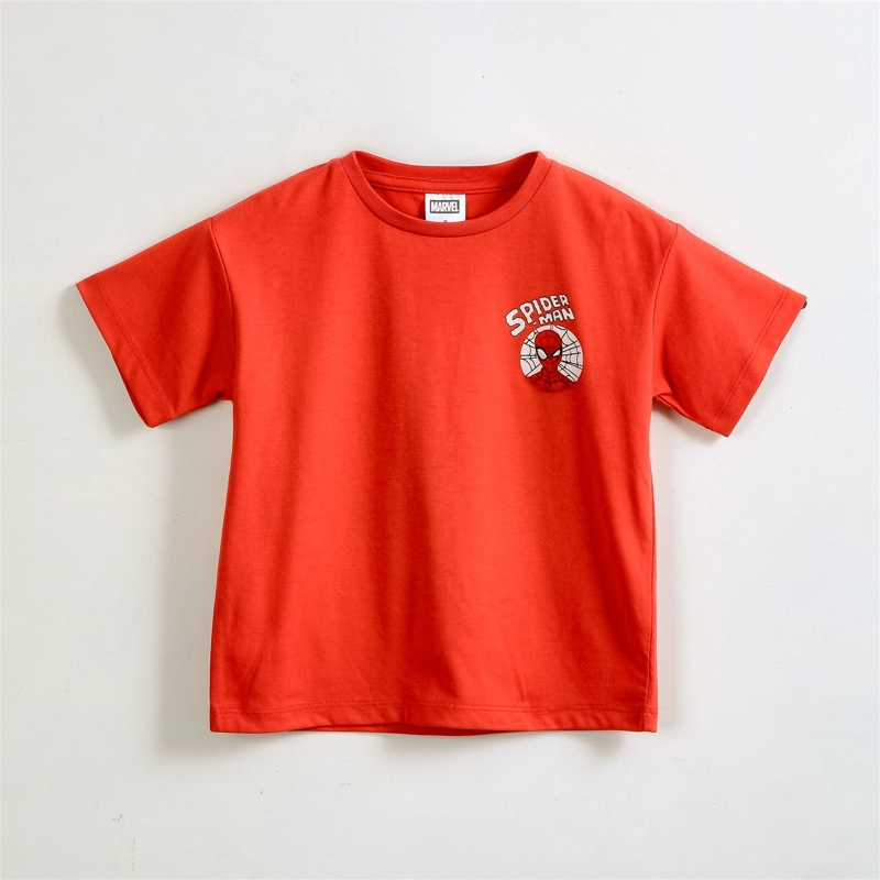 POLERA MANGA CORTA NIÑO SPIDERMAN MARVEL BACK PRINT ROJO - 1