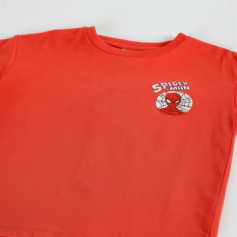 POLERA MANGA CORTA NIÑO SPIDERMAN MARVEL BACK PRINT ROJO - 3