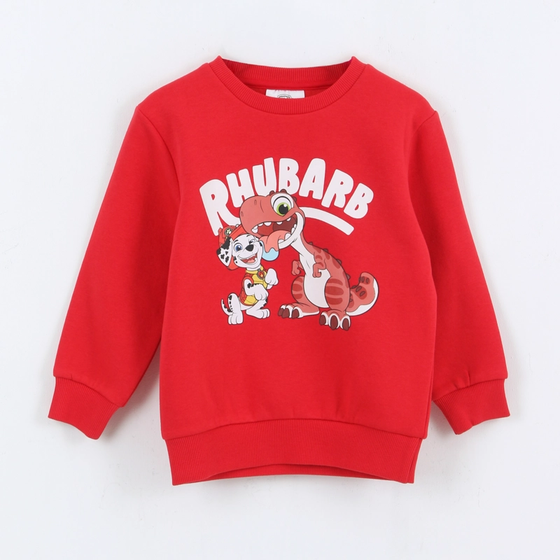 POLERON CERRADO NIÑO PAW PATROL MARSHALLL & DINO ROJO - 1