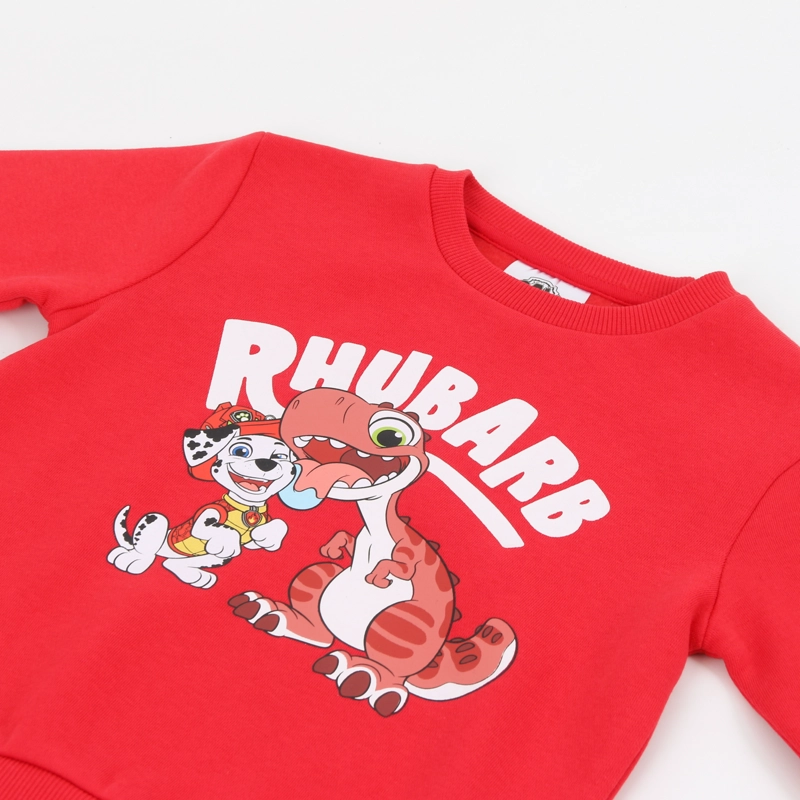 POLERON CERRADO NIÑO PAW PATROL MARSHALLL & DINO ROJO - 3