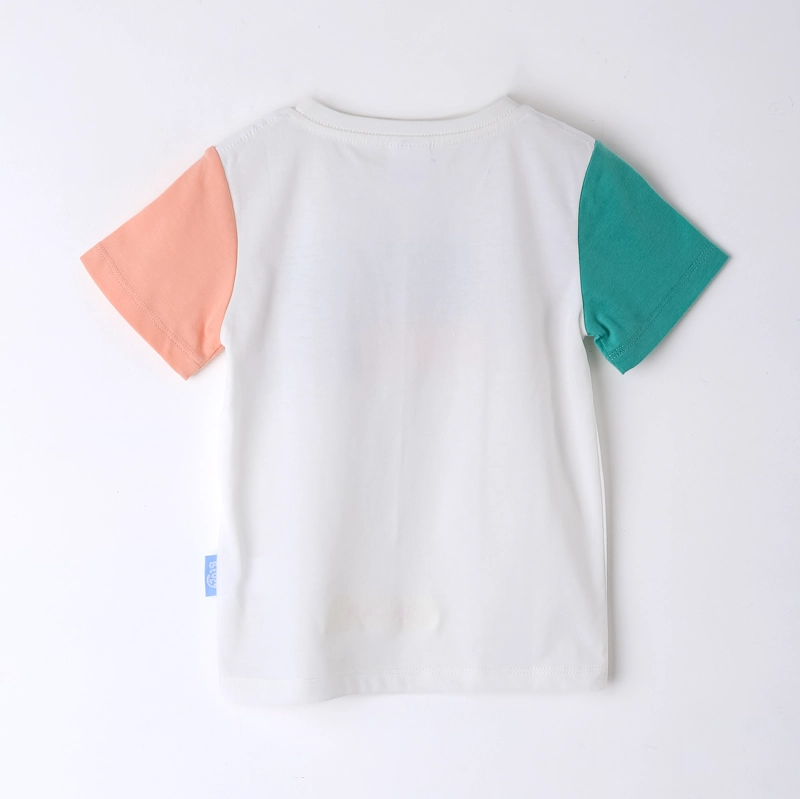 POLERA MANGA CORTA NIÑO BLUEY RAGLAN BLANCO - 2