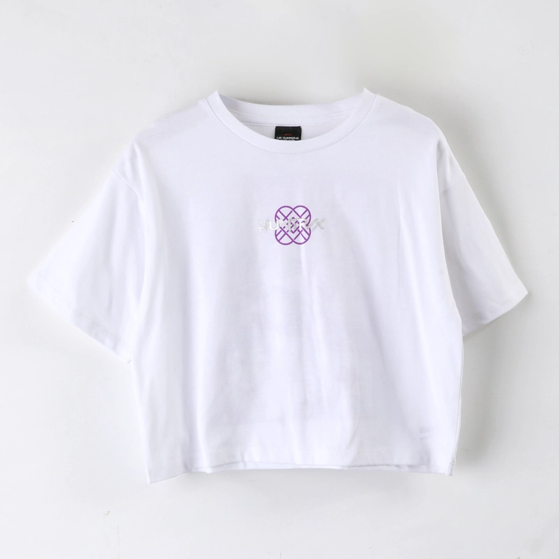 POLERA MANGA CORTA NIÑA KPOP DEMON HUNTERS ESPALDA BLANCO - 1