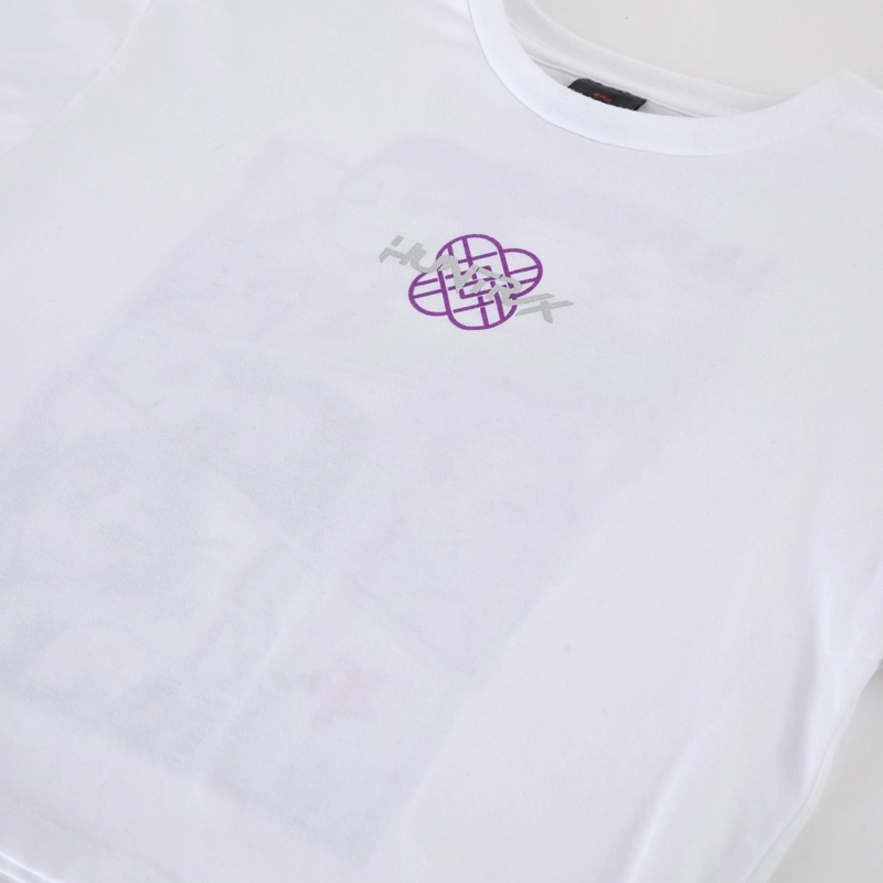 POLERA MANGA CORTA NIÑA KPOP DEMON HUNTERS ESPALDA BLANCO - 3